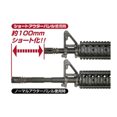 Laylax SOPMOD Short Outer Barrel for Tokyo Marui M4 NGRS AEGs