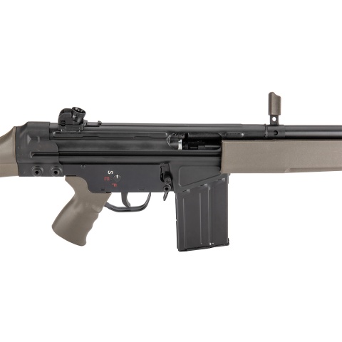 LCT LC-3A3 Full Size AEG Airsoft Rifle with Wide Handguard (Color: Black & OD Green)