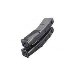 LCT Airsoft Set of 2 PP-19 50 Round Mid-Capacity Magazine (Color: Black)