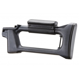LCT Airsoft SVD Polymer Fixed Stock with Cheek Rest (Color: Black)