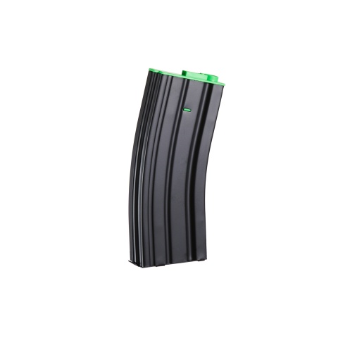 Lancer Tactical Metal Gen 2 120 Round Mid Capacity Airsoft Magazine for M4/M16 (Color: Black & Green)
