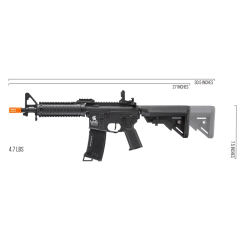 Lancer Tactical Gen 3 MK18 Mod 0 Nylon Polymer M4 Airsoft AEG Rifle (Color: Black)