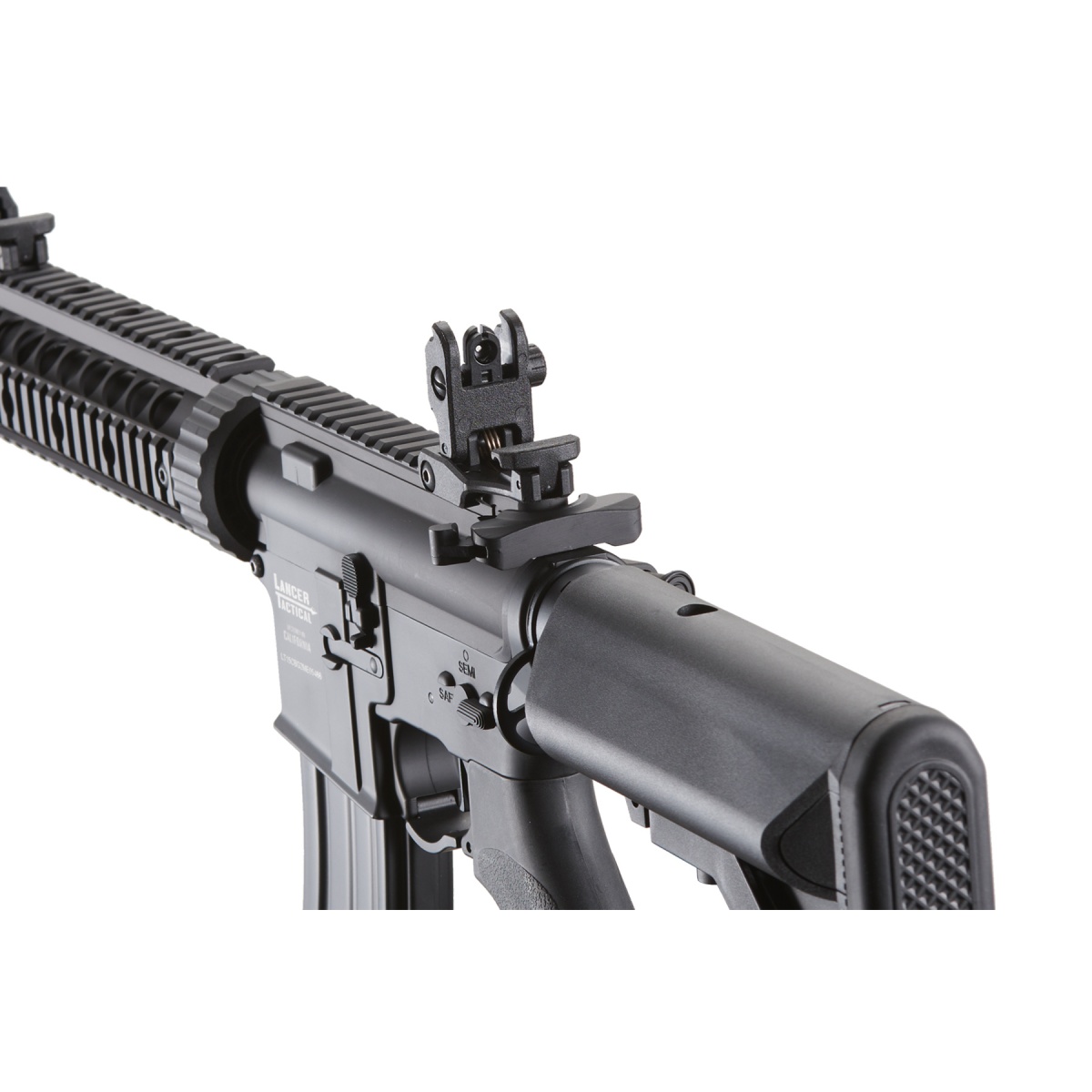 thumbnail image 2 of Lancer Tactical ProLine Full Metal SD RIS 9 AEG Airsoft Rifle – LT-15C-G2-ME – Full Auto 2 of 4