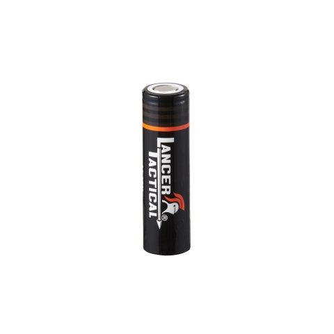 Lancer Tactical 3.7v 18650 Rechargeable Battery for Tactical Flashlights (Pack of 2)