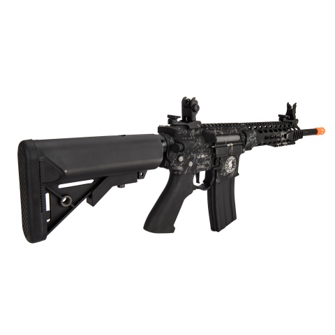 Lancer Tactical LT-19 M4 Carbine ProLine Airsoft AEG [High FPS] (Black w/ Wolfpack Laser Engraving)