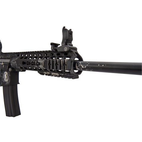 Lancer Tactical LT-19 M4 Carbine ProLine Airsoft AEG [High FPS] (Black w/ Wolfpack Laser Engraving)