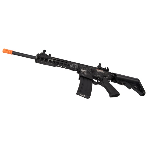 Lancer Tactical LT-19 M4 Carbine ProLine Airsoft AEG [High FPS] (Black w/ Wolfpack Laser Engraving)