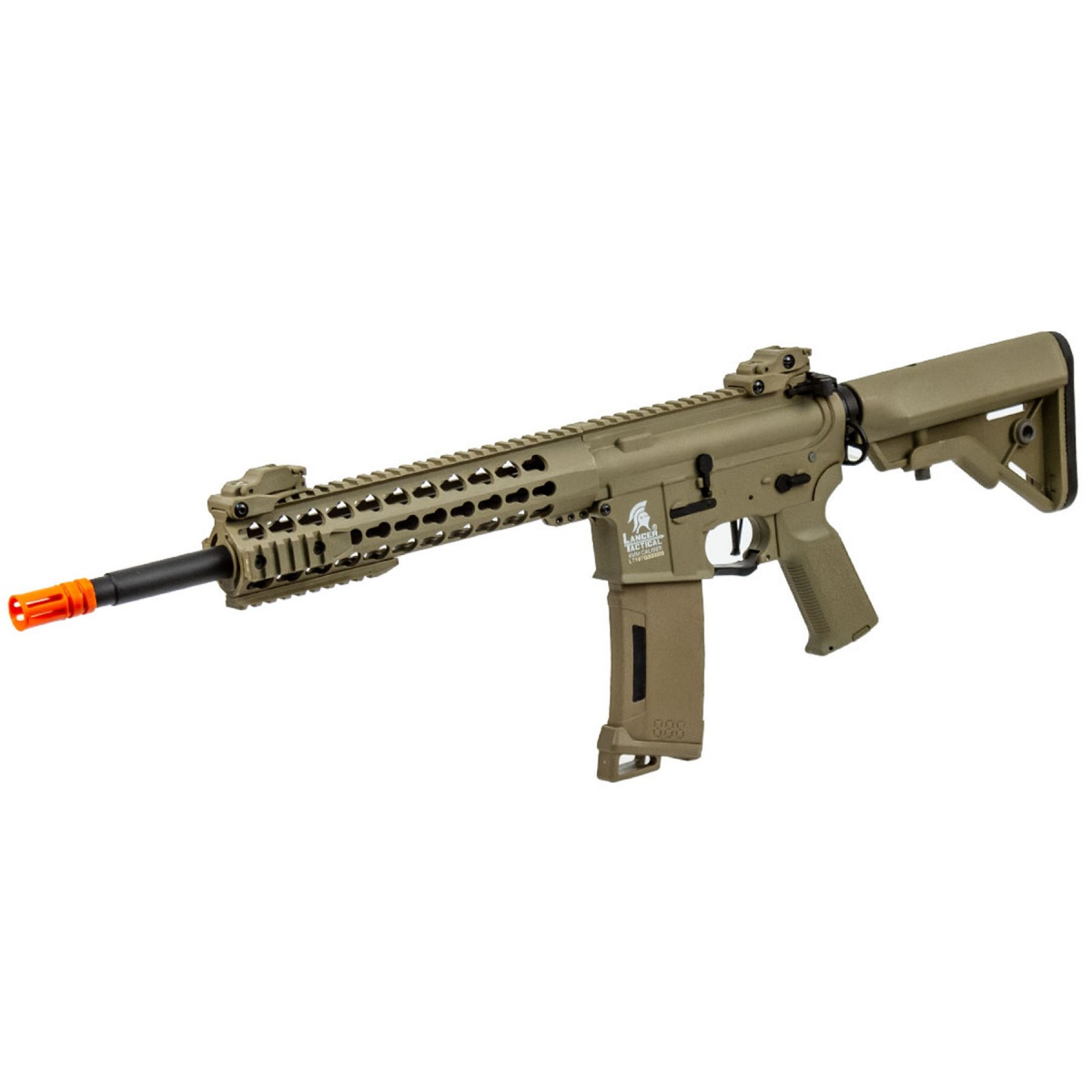 thumbnail image 2 of Lancer Tactical Gen 3 M4 Airsoft AEG Rifle - Tan 10 Inch Keymod, 380-400 FPS 2 of 14