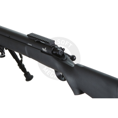 Lancer Tactical High FPS M24 Bolt Action Spring Powered Sniper Rifle w/ Bipod (Color: Black)