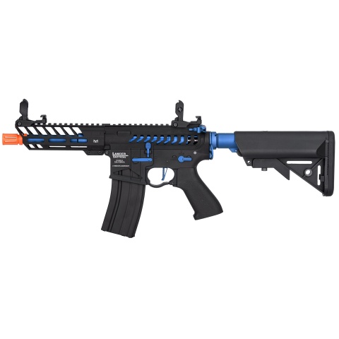 Lancer Tactical Low FPS Enforcer Needletail Skeleton M4 Airsoft Rifle  (Color: Black and Navy Blue)