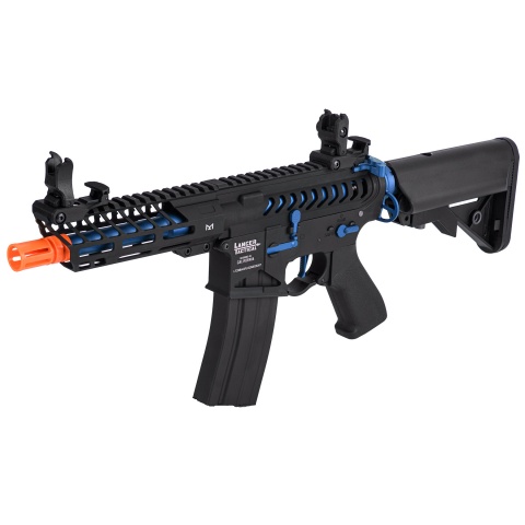 Lancer Tactical Low FPS Enforcer Needletail Skeleton M4 Airsoft Rifle  (Color: Black and Navy Blue)