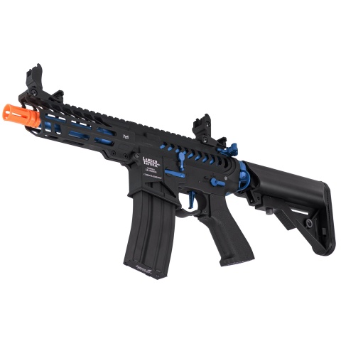 Lancer Tactical Low FPS Enforcer Needletail Skeleton M4 Airsoft Rifle  (Color: Black and Navy Blue)