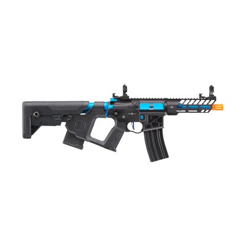 Lancer Tactical Low FPS Enforcer Needletail Skeleton M4 Airsoft Rifle (Color: Black & Navy Blue)