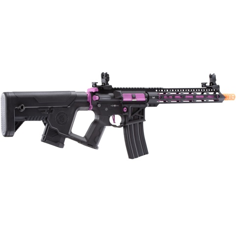 Lancer Tactical Enforcer Blackbird Skeleton AEG w/ Alpha Stock (Color: Black & Purple)