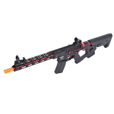 Lancer Tactical Enforcer BLACKBIRD Skeleton AEG w/ Alpha Stock [LOW FPS] - BLACK/RED