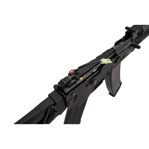 Lancer Tactical AK-Series AK-74M AEG Airsoft Rifle w/ Skeleton Foldable Stock (Black)