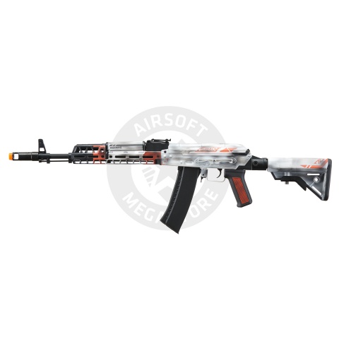 Lancer Tactical AK74 Full Metal Rifle w/ 10.5 inch M-LOK Handguard (Cerakote Color: Asiimov)