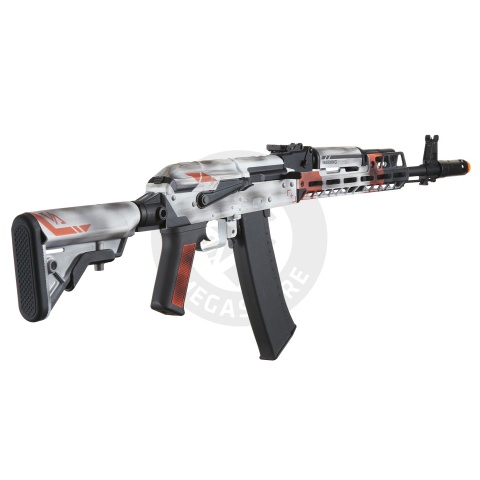 Lancer Tactical AK74 Full Metal Rifle w/ 10.5 inch M-LOK Handguard (Cerakote Color: Asiimov)