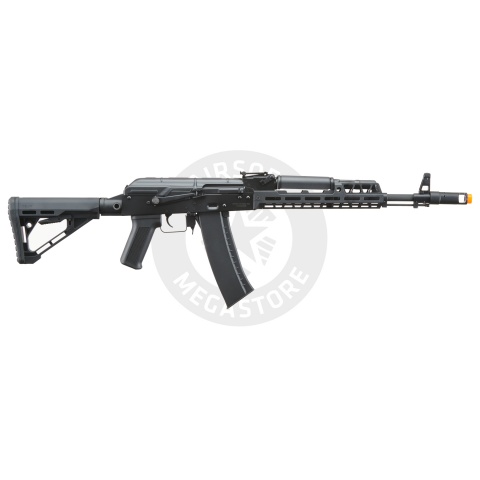 Lancer Tactical AK74 Full Metal Rifle w/ 10.5 inch CNC M-LOK Handguard and Delta Stock (Color: Black)