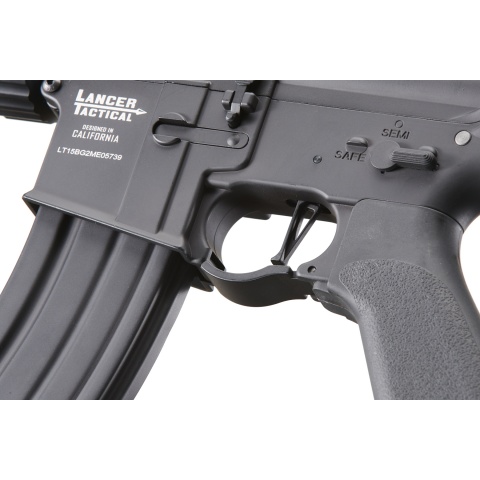 Lancer Tactical Full Metal Legion HPA SD Carbine Airsoft Rifle w/ External Tank (Color: Black)  