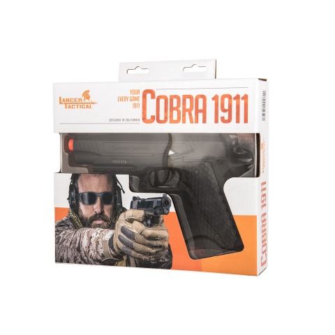 Lancer Tactical Cobra LTX-50 1911 CO2 Half-Blowback Airsoft Pistol (Color: Black)
