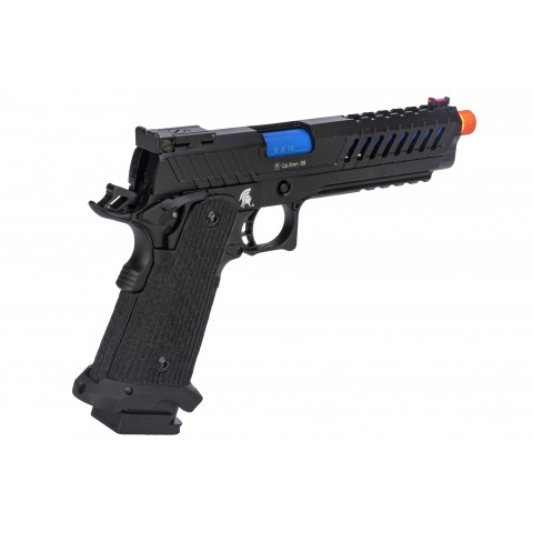 Lancer Tactical Knightshade Hi-Capa Gas Blowback Airsoft Pistol (Color: Black & Blue)