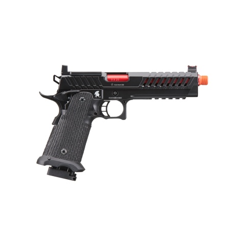 Lancer Tactical Knightshade Hi-Capa Gas Blowback Airsoft Pistol w/ Red Dot Mount (Color: Red)