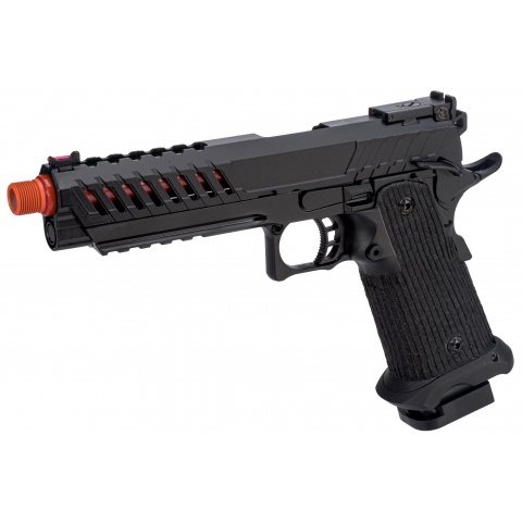 Lancer Tactical Knightshade Hi-Capa Gas Blowback Airsoft Pistol (Color: Black & Red)