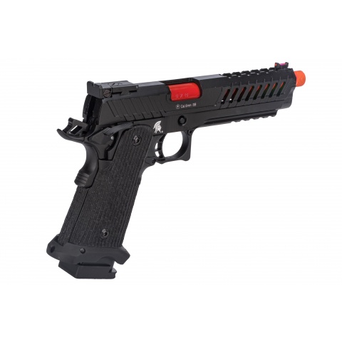 Lancer Tactical Knightshade Hi-Capa Gas Blowback Airsoft Pistol (Color: Black & Red)