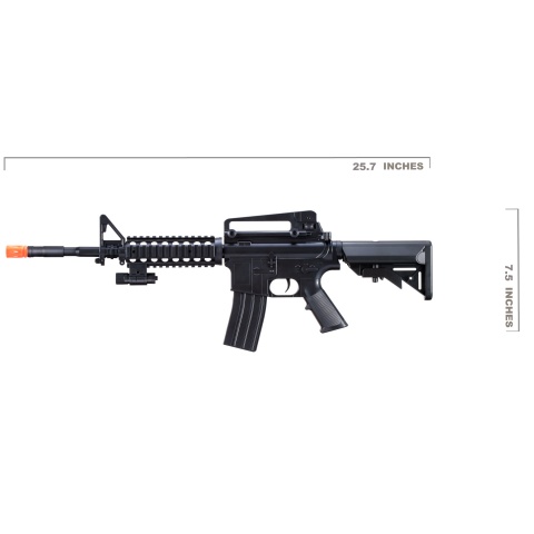 UK Arms M-16B Spring Operated Rifle with Laser Sight (Color: Black)