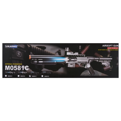 UK Arms M0681C Pump Action Shotgun w/ Scope and Light (Color: Black)