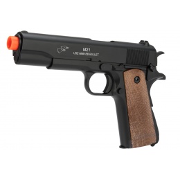 Double Eagle Airsoft Spring Pistol w/ Sights - BLACK