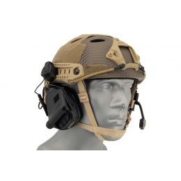 Earmor Tactical Headset M32H Mod 3 with Helmet Adapter (Color: Black)