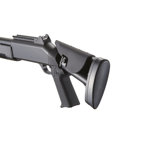 DE M3 Pump Action Multi Shot Airsoft Shotgun w/ Retractable Stock