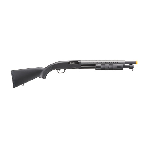 Double Eagle M58A Full Metal Pump Action Airsoft Spring Shotgun w/ Full Stock (Color: Black)