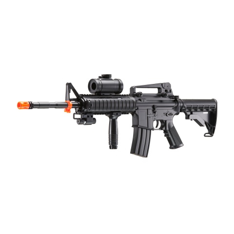 DE M4 RIS TacSpec Electric AEG Rifle w/ Flashlight and Red Dot Scope