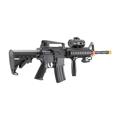 DE M4 RIS TacSpec Electric AEG Rifle w/ Flashlight and Red Dot Scope