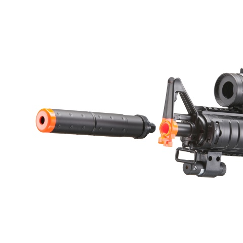 DE M4 RIS TacSpec Electric AEG Rifle w/ Flashlight and Red Dot Scope