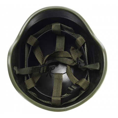 UK Arms PASGT Airsoft Helmet w/ Adjustable Chin Strap - WOODLAND