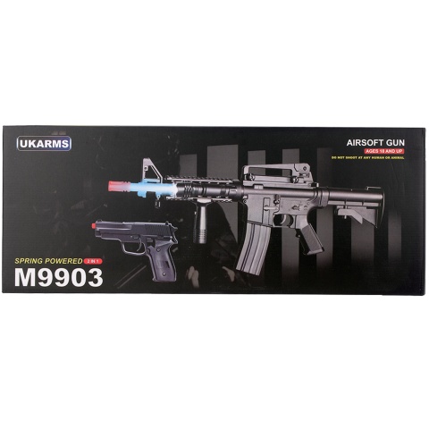 UK Arms 9003 M4 Rifle and P228 Combo (Color: Black)