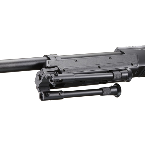 Well Fire MB06 Airsoft Bolt Action Sniper Rifle w/ Scope & Bipod (Color: Black)