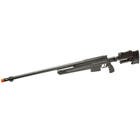 WellFire MBG86B Bolt Action Gas Powered Airsoft Sniper Rifle (Color: Black)