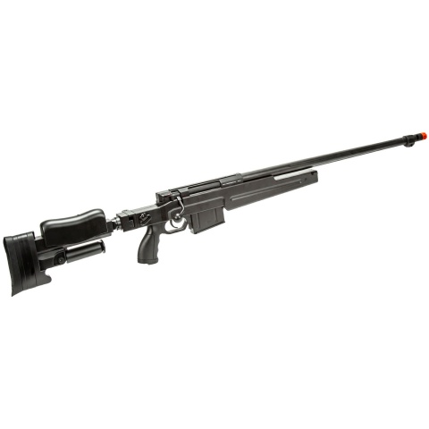 WellFire MBG86B Bolt Action Gas Powered Airsoft Sniper Rifle (Color: Black)
