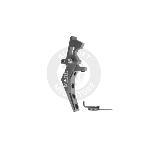 Maxx Model CNC Aluminum Advanced Speed Trigger for M4 / M16 Series Airsoft AEGs (Style B)(Titan)