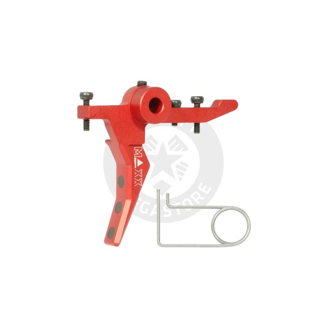 Maxx Model CNC Aluminum Advanced Speed Trigger for Wolverine MTW (Style B)(Red)