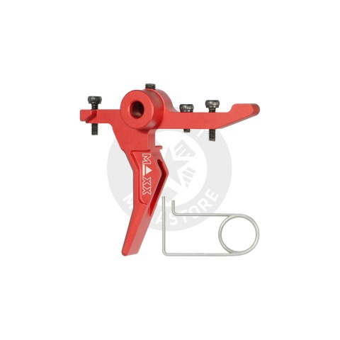 Maxx Model CNC Aluminum Advanced Speed Trigger for Wolverine MTW (Style B)(Red)