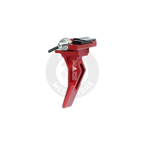 Maxx Model CNC Aluminum Advanced Speed Trigger for Scorpion EVO (Style B)(Red)