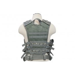 NC Star Vism 2XL Zip-Up Tactical Vest (Color: Digital Camo)
