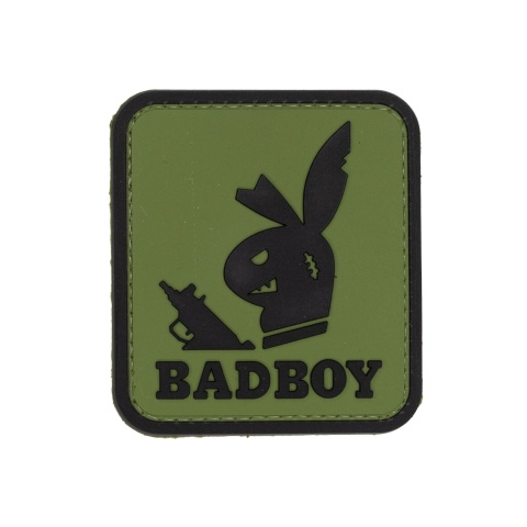 Bad Boy with Gun PVC Patch (Color: OD Green)