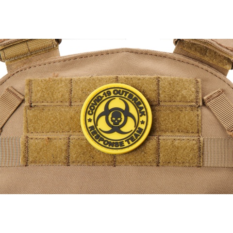 Covid-19 Outbreak Response Team PVC Patch (Color: Yellow)